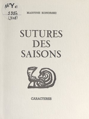 cover image of Sutures des saisons